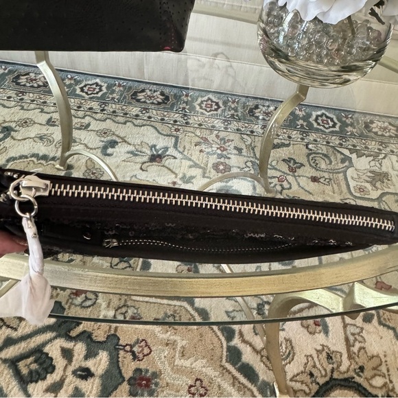 Victoria’s Secret Palm Tree Tote Bag And Sequin Cosmetic Bag Two Piece Set - Picture 11 of 16